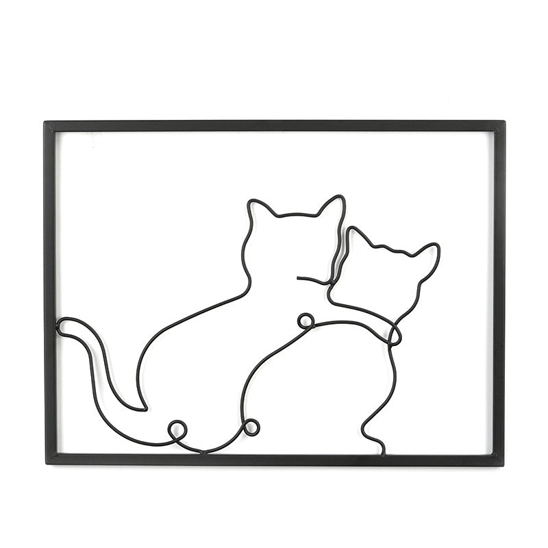 Kitty Coffee Cup Wall Hanging