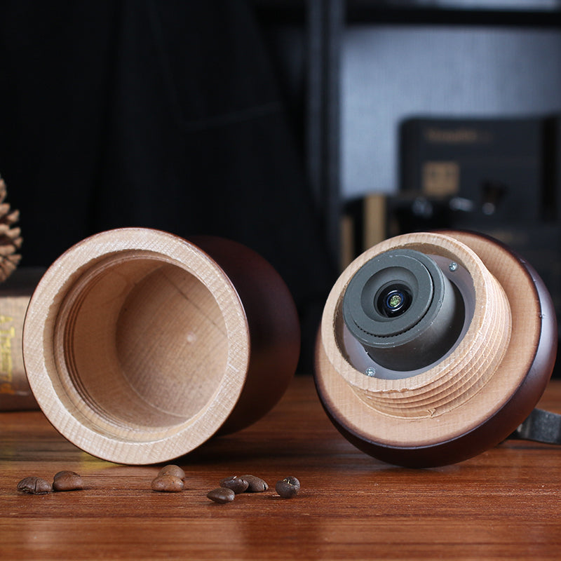 Solid Wood Barrel Manual Coffee Grinder