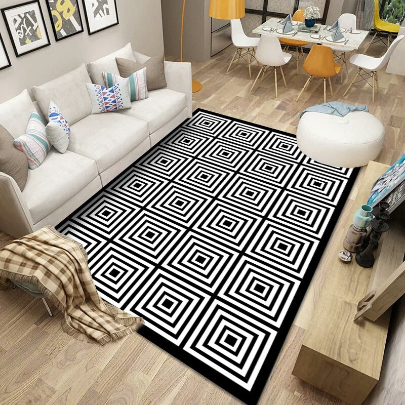 Nordic Modern Area Rug | Geometric Abstract | 24 Designs