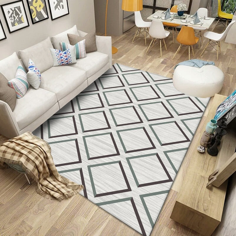 Nordic Modern Area Rug | Geometric Abstract | 24 Designs