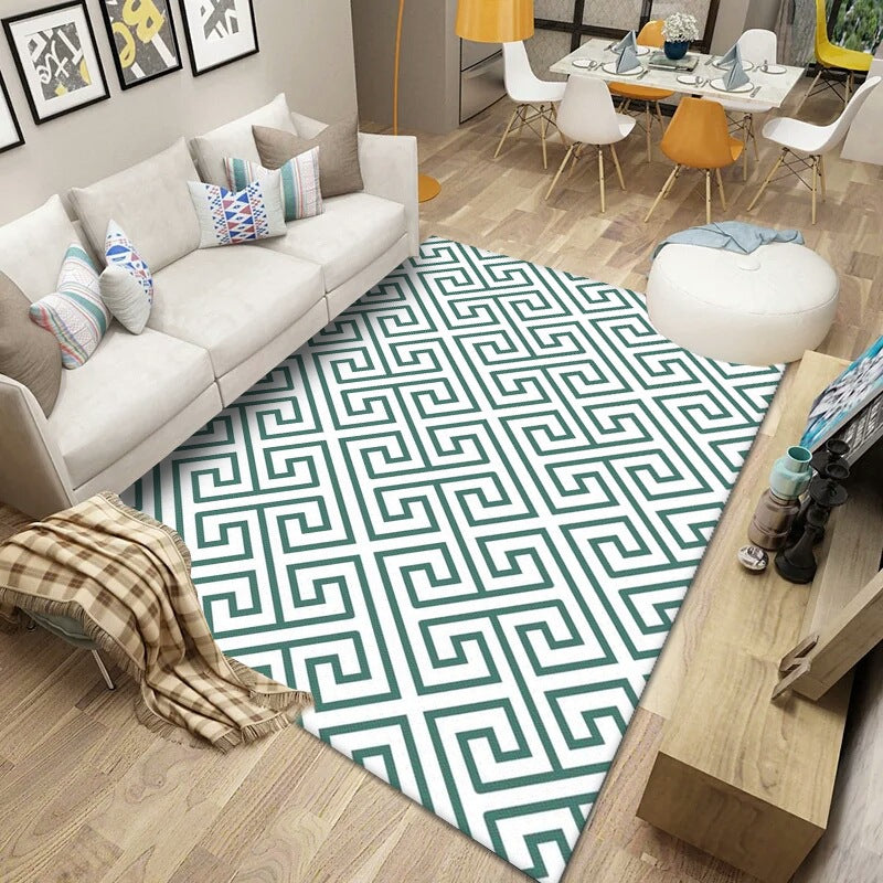Nordic Modern Area Rug | Geometric Abstract | 24 Designs
