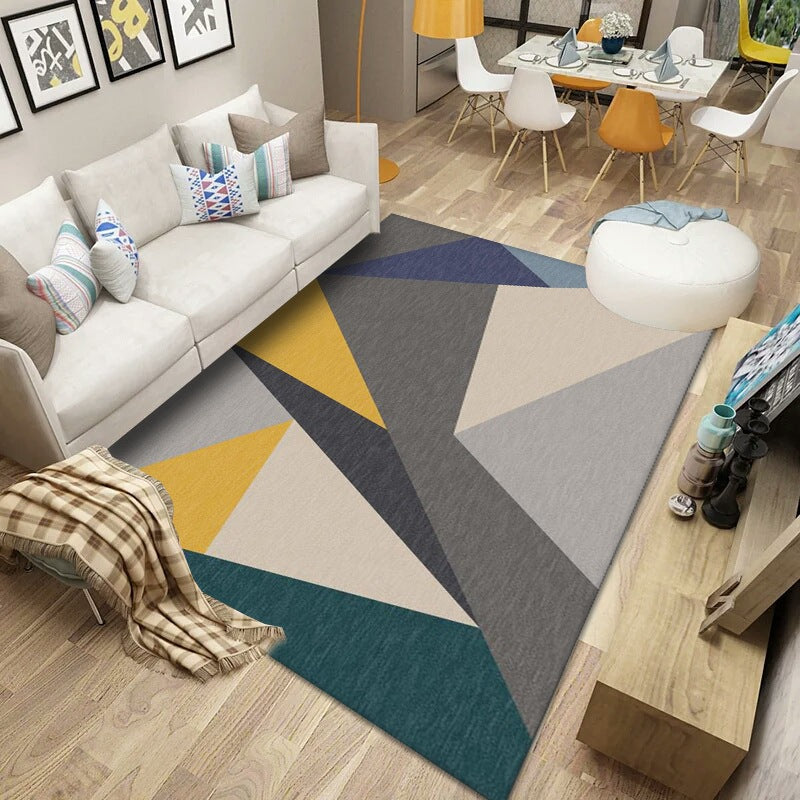 Nordic Modern Area Rug | Geometric Abstract | 24 Designs