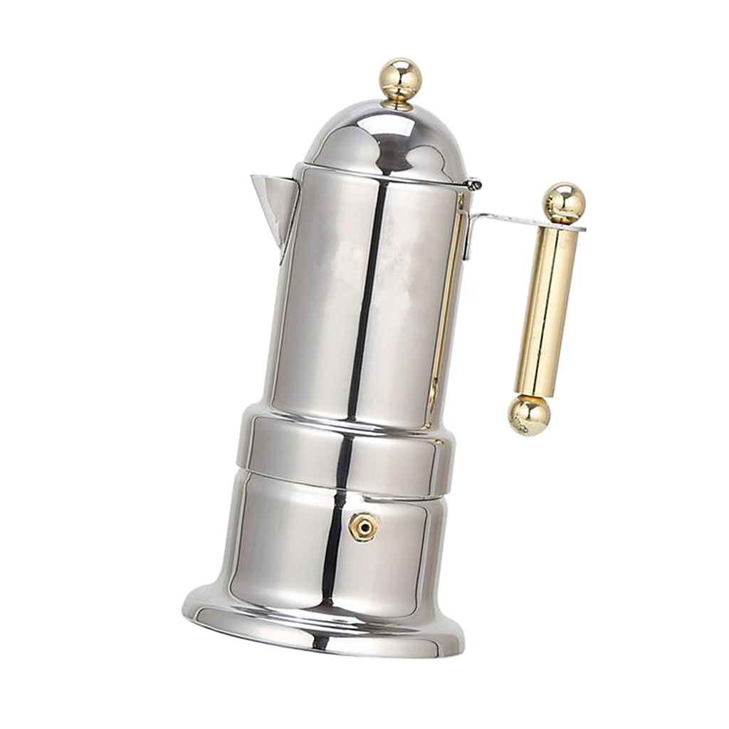 Italian Stainless Steel Espresso Pot Moka Pot Set Thickened Extraction Coffee Utensils Coffee Pot Electric Stove