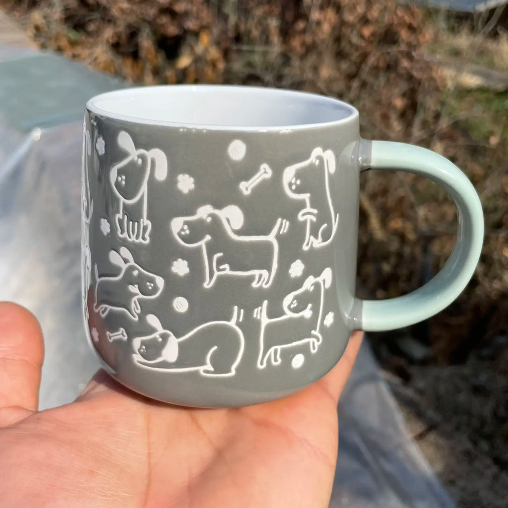 Many Chubby Little Cats And Dogs Ceramic Mugs