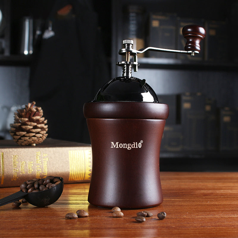 Solid Wood Barrel Manual Coffee Grinder