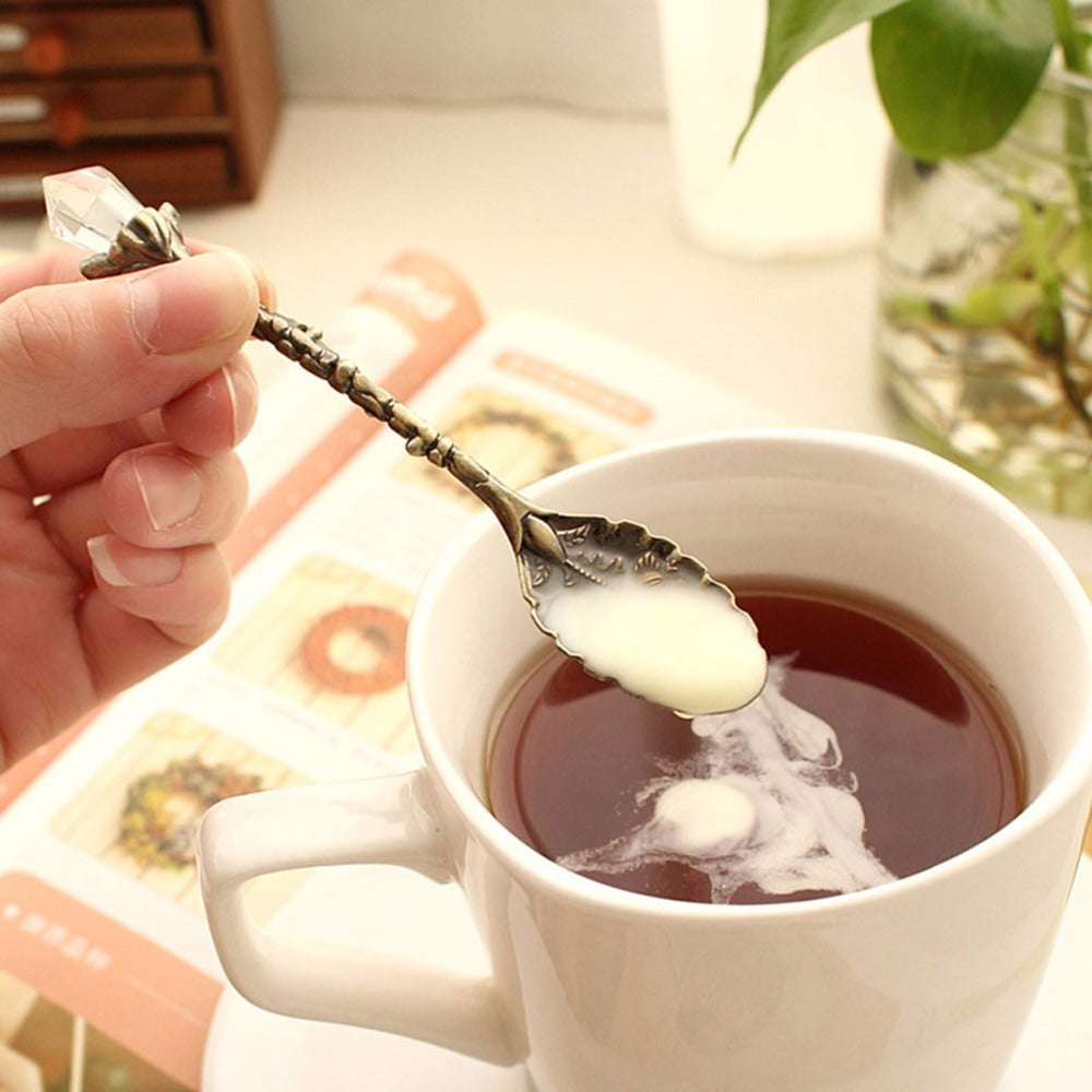 Retro Court Espresso Spoons | Zinc Alloy Demitasse Set