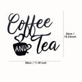 Metal COFFEE AND TEA Wall Hanging