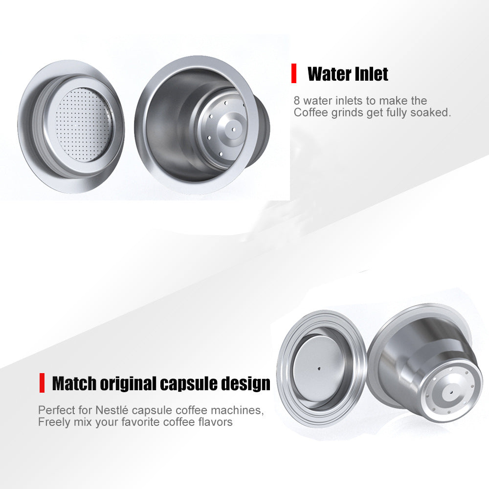 Reusable Nespresso Capsules | Stainless Steel | 3-Pack