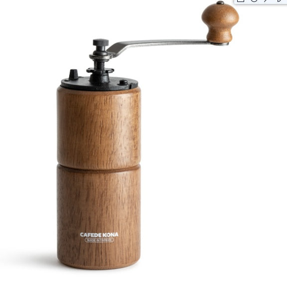Artisan Manual Coffee Grinder | Solid Wood & Cast Iron Burr