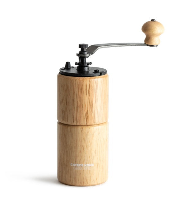 Artisan Manual Coffee Grinder | Solid Wood & Cast Iron Burr