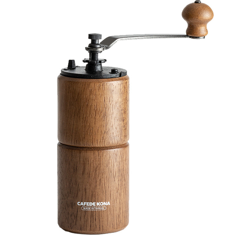 Artisan Manual Coffee Grinder | Solid Wood & Cast Iron Burr