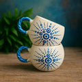 Set Of 2 Handmade Ceramic Mugs For Coffee And Espresso