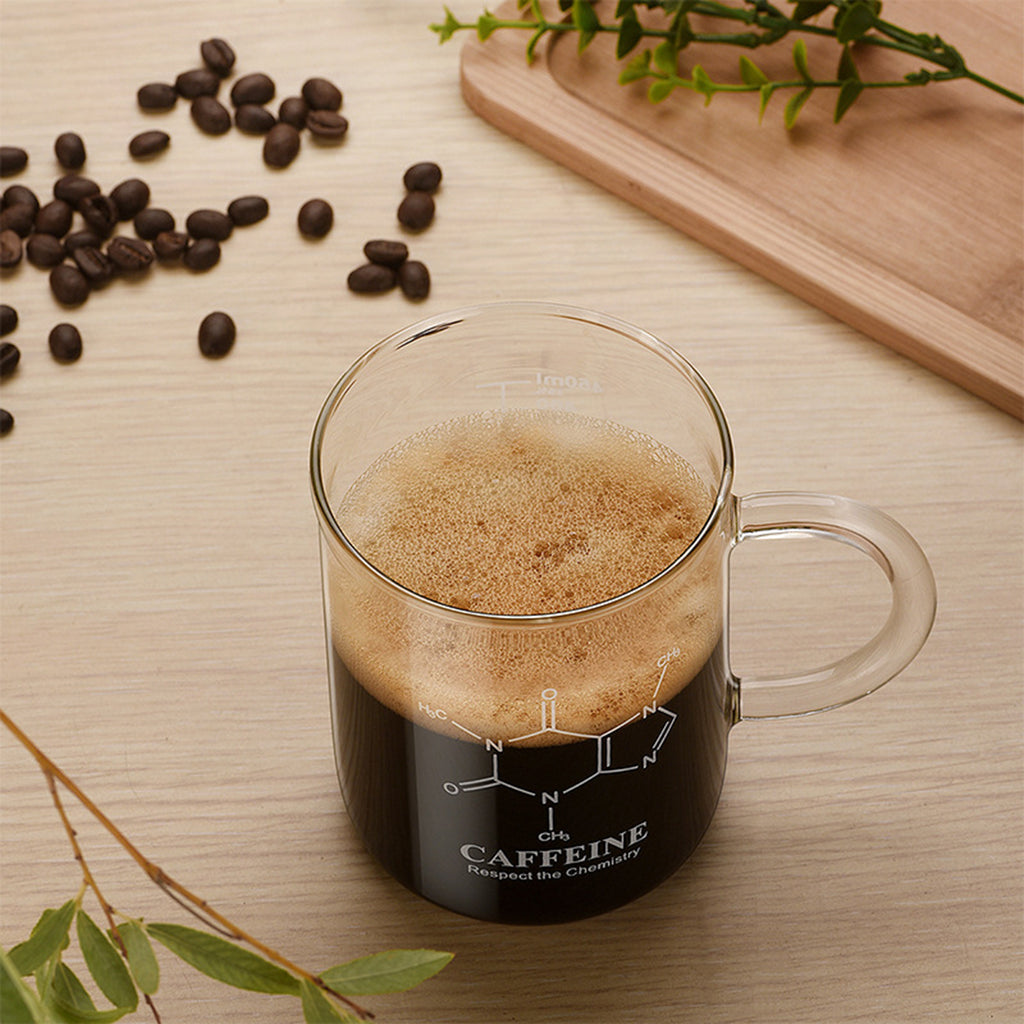 High Borosilicate Glass Coffee Cup with Scale Marking