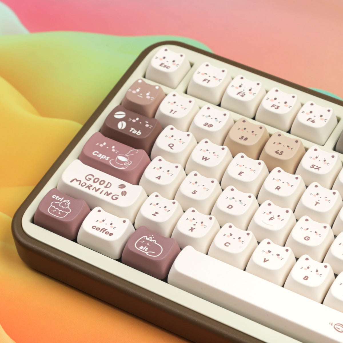 Coffee Cat Full Set PBT Sublimation Key Cap