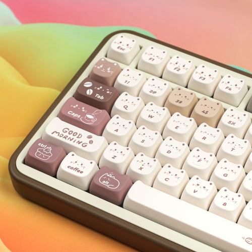 Coffee Cat Full Set PBT Sublimation Key Cap
