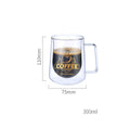 Transparent Double Insulated Coffee Cup With Handle