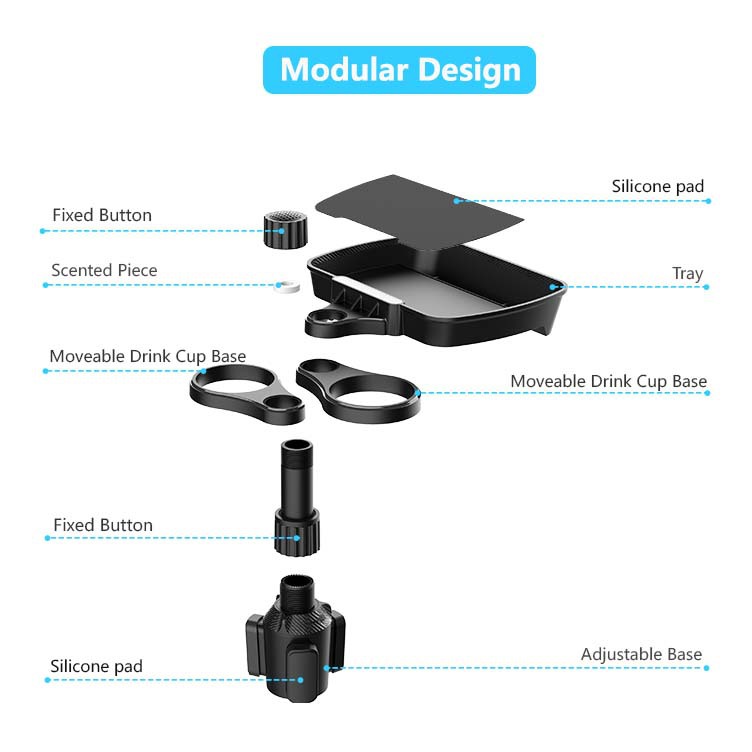 Car Cup Holder & Food Tray Organizer