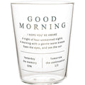 Golden Letter Borosilicate Coffee Glass